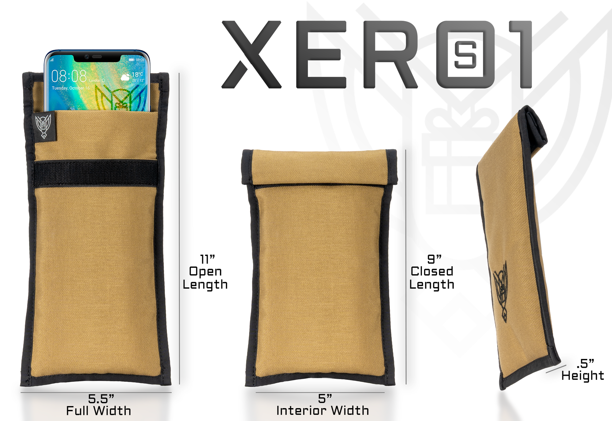 Xero 1 Faraday Sleeve for Phones and Other Small Electronics